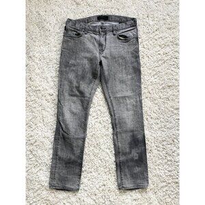 John Varvatos Acid Wash Black & Gray Denim Jeans Size 31